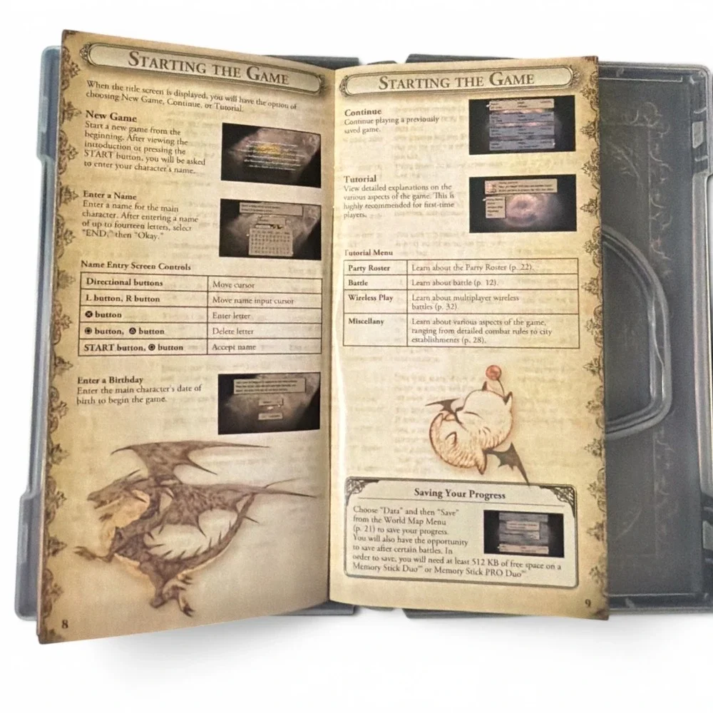 Final Fantasy Tactics The War of the Lions Sony PSP Case & Manual Only NO GAME